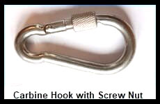 Carbine Hook With Screw Nut